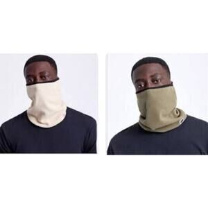 Brixton Unisex Arctic Fleece Gaiter 2Pack Oatmeal& Military Green One Size 05405